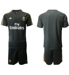 Real Madrid Blank Black Training Soccer Club Jersey