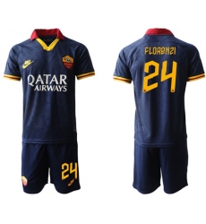 Roma #24 Florenzi Third Soccer Club Jersey