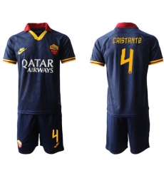 Roma #4 Cristante Third Soccer Club Jersey