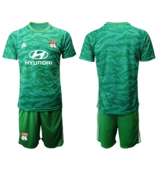 Lyon Blank Green Goalkeeper Soccer Club Jersey