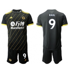 Wolves #9 Raul Away Soccer Club Jersey