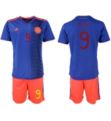 Colombia #9 Falcao Away Soccer Country Jersey