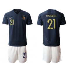 France #21 Ndombele Home Soccer Country Jersey