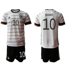 Germany #10 Brandt White Home Soccer Country Jersey