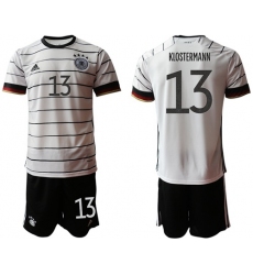 Germany #13 Klostermann White Home Soccer Country Jersey