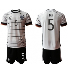 Germany #5 Tah White Home Soccer Country Jersey