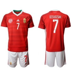 Hungary #7 Dzsudzsak Home Soccer Country Jersey