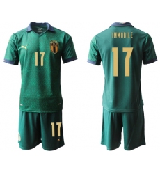 Italy #17 Immobile Third Soccer Country Jersey