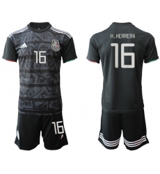 Mexico #16 H.Herrera Home Soccer Country Jersey