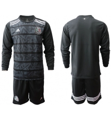 Mexico Blank Home Long Sleeves Soccer Country Jersey