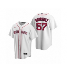Women's Boston Red Sox #57 Eduardo Rodriguez Nike White Replica Home Jersey