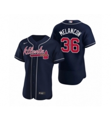 Men's Atlanta Braves #36 Mark Melancon Nike Navy Authentic 2020 Alternate Jersey