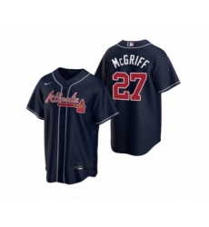 Men's Atlanta Braves #27 Fred McGriff Nike Navy 2020 Replica Alternate Jersey
