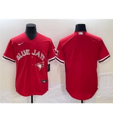 Men's Toronto Blue Jays Blank Red Cool Base Stitched Jersey