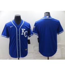Men's Nike Kansas City Royals Blank Blue Alternate Stitched Baseball Jersey