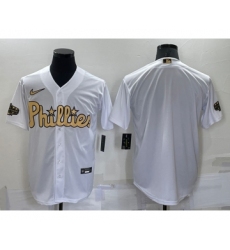 Men's Philadelphia Phillies Blank White 2022 All Star Stitched Cool Base Nike Jersey