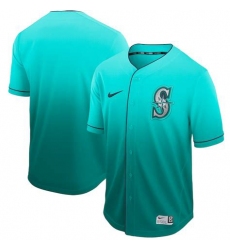 Men's Nike Seattle Mariners Blank Green Fade Jersey