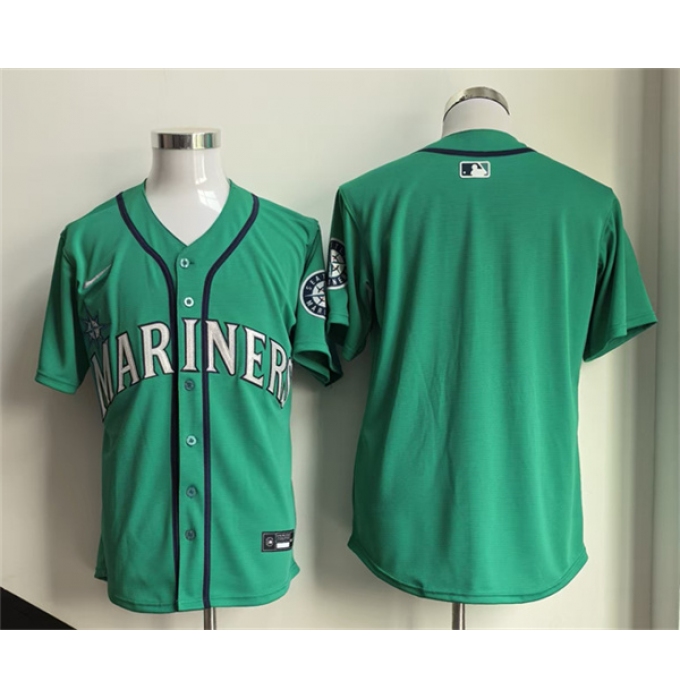 Men's Seattle Mariners Blank Aqua Limited Stitched jersey