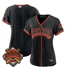 Women's San Francisco Giants Blank Black 2026 Alternate Stadium Stitched Baseball Jersey(Run Small)