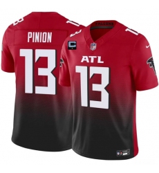 Men's Atlanta Falcons #13 Bradley Pinion Red Black 2025 F.U.S.E With 1-Star C Vapor Untouchable Limited Football Stitched Jersey