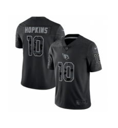 Men's Arizona Cardinals #10 DeAndre Hopkins Black Reflective Limited Stitched Football Jersey