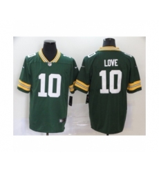 Green Bay Packers #10 jordan love Green Team Color Vapor Untouchable Limited Player Football Jersey