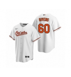 Men's Baltimore Orioles #60 Mychal Givens Nike White 2020 Replica Home Jersey