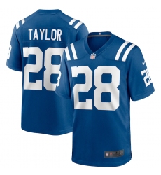 Men's Indianapolis Colts #28 Jonathan Taylor Blue Nike Royal Limited Jersey