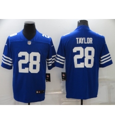 Men's Indianapolis Colts #28 Jonathan Taylor Royal Vapor Untouchable Limited Stitched Jersey