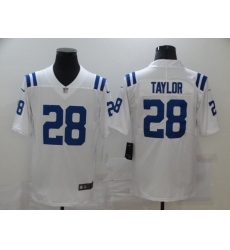 Men's Indianapolis Colts #28 Jonathan Taylor White Nike Royal Limited Jersey