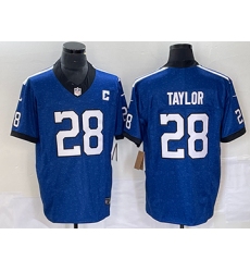Men's Nike Indianapolis Colts #28 Jonathan Taylor Blue Royal Indiana Nights Alternate Limited Jersey