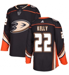 Youth Adidas Anaheim Ducks #22 Chris Kelly Authentic Black Home NHL Jersey