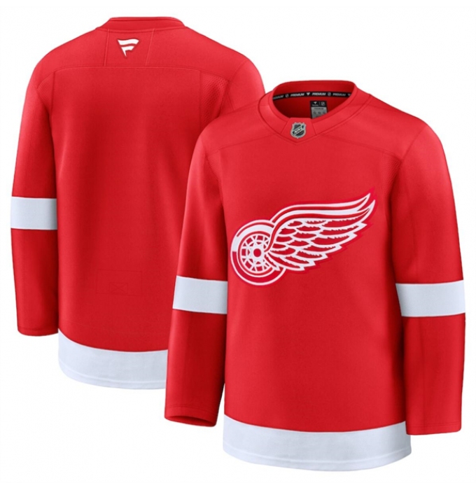 Men's Detroit Red Wings Blank Red 2024-25 Home Stitched Hockey Jersey