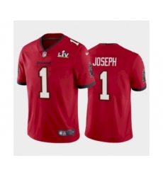 Men's Tampa Bay Buccaneers #1 Greg Joseph Red Super Bowl LV Jersey