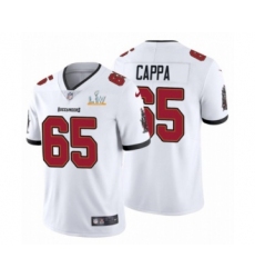 Men's Tampa Bay Buccaneers #65 Alex Cappa White 2021 Super Bowl LV Jersey