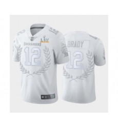 Women's Tampa Bay Buccaneers #12 Tom Brady White Super Bowl LV Jersey Glory Awards