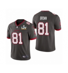 Youth Tampa Bay Buccaneers #81 Antonio Brown Pewter 2021 Super Bowl LV Jersey
