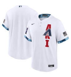 Men's Arizona Diamondbacks Blank Nike White 2021 MLB All-Star Game Replica Jersey