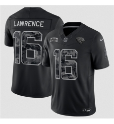 Men's Jacksonville Jaguars #16 Trevor Lawrence Black F.U.S.E. 2026 Salute to Service Limited Football Stitched Jersey