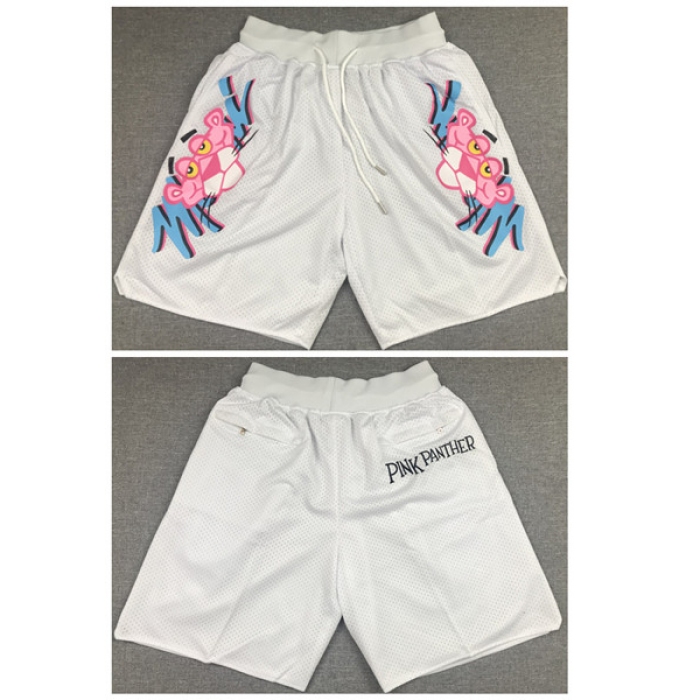 Men's Miami Heat White 'Pink Panther' Shorts (Run Small)