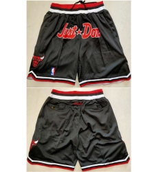 Mens Chicago Bulls Black Mitchell&Ness Shorts (Run Small)