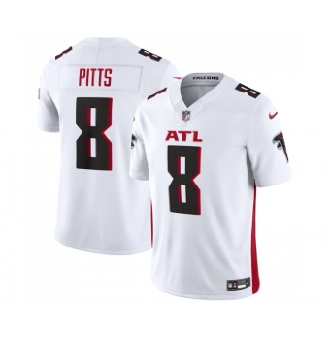 Men's Atlanta Falcons #8 Kyle Pitts White 2023 F.U.S.E. Vapor Untouchable Limited Stitched Football Jersey