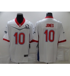 Men's New England Patriots #10 Mac Jones White Royal 2022 NFC Pro Bowl Limited Player Jersey
