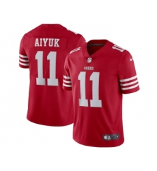Men's San Francisco 49ers #11 Brandon Aiyuk 2022 New Scarlet Vapor Untouchable Limited Stitched Football Jersey