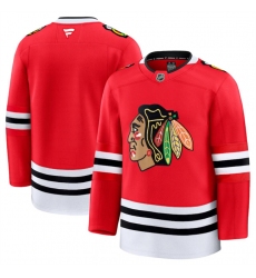 Men's Chicago Blackhawks Blank Red 2024-25 Home Stitched Hockey Jersey