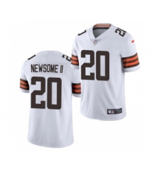 Men's Cleveland Browns #20 Greg Newsome II White 2021 Vapor Untouchable Limited Jersey