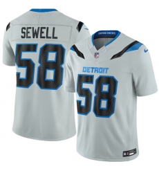 Men's Detroit Lions #58 Penei Sewell Silver 2026 F.U.S.E. Rivalries Collection Limited Football Stitched Jersey