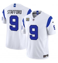 Men's Los Angeles Rams #9 Matthew Stafford White 2026 F.U.S.E. With 4- Star C Vapor Limited Football Stitched Jersey