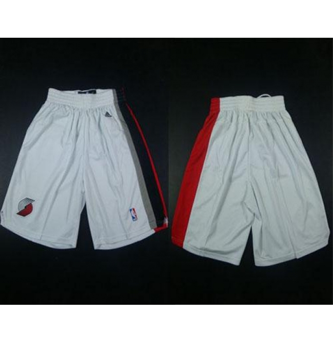 Portland Trail Blazers White Shorts