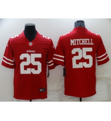 Men's San Francisco 49ers #25 Elijah Mitchell Red Nike Scarlet Player Limited Jersey